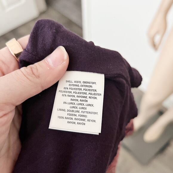 [Anthropologie] Maeve Red Paisley Print Long Sleeve V-Neck Dress Size Medium M - Picture 12 of 12